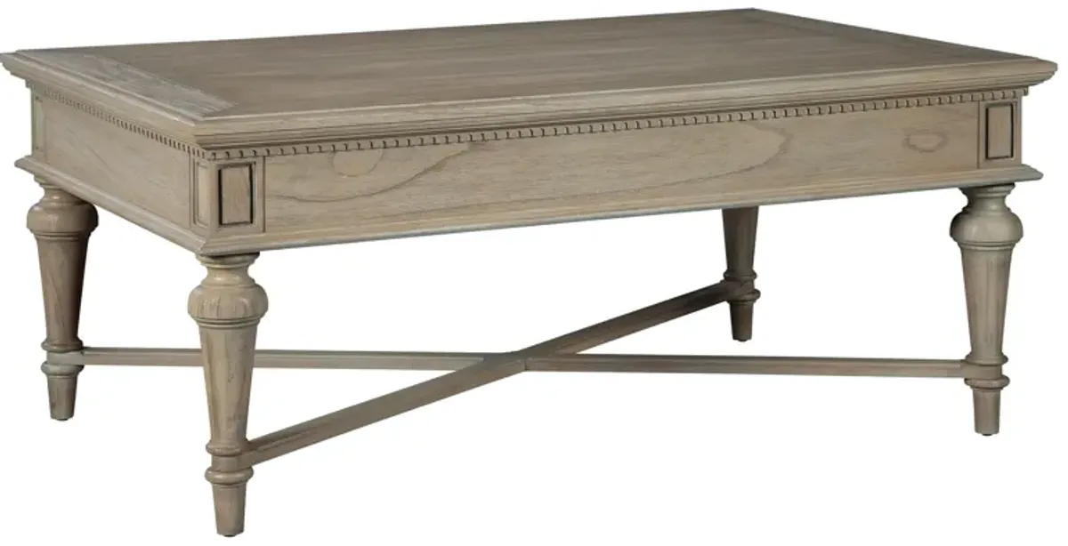 Hekman Rectangular Driftwood Coffee Table with 2-Drawers