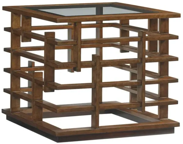 Tommy Bahama Home by Lexington Island Fusion Nobu Square Lamp Table