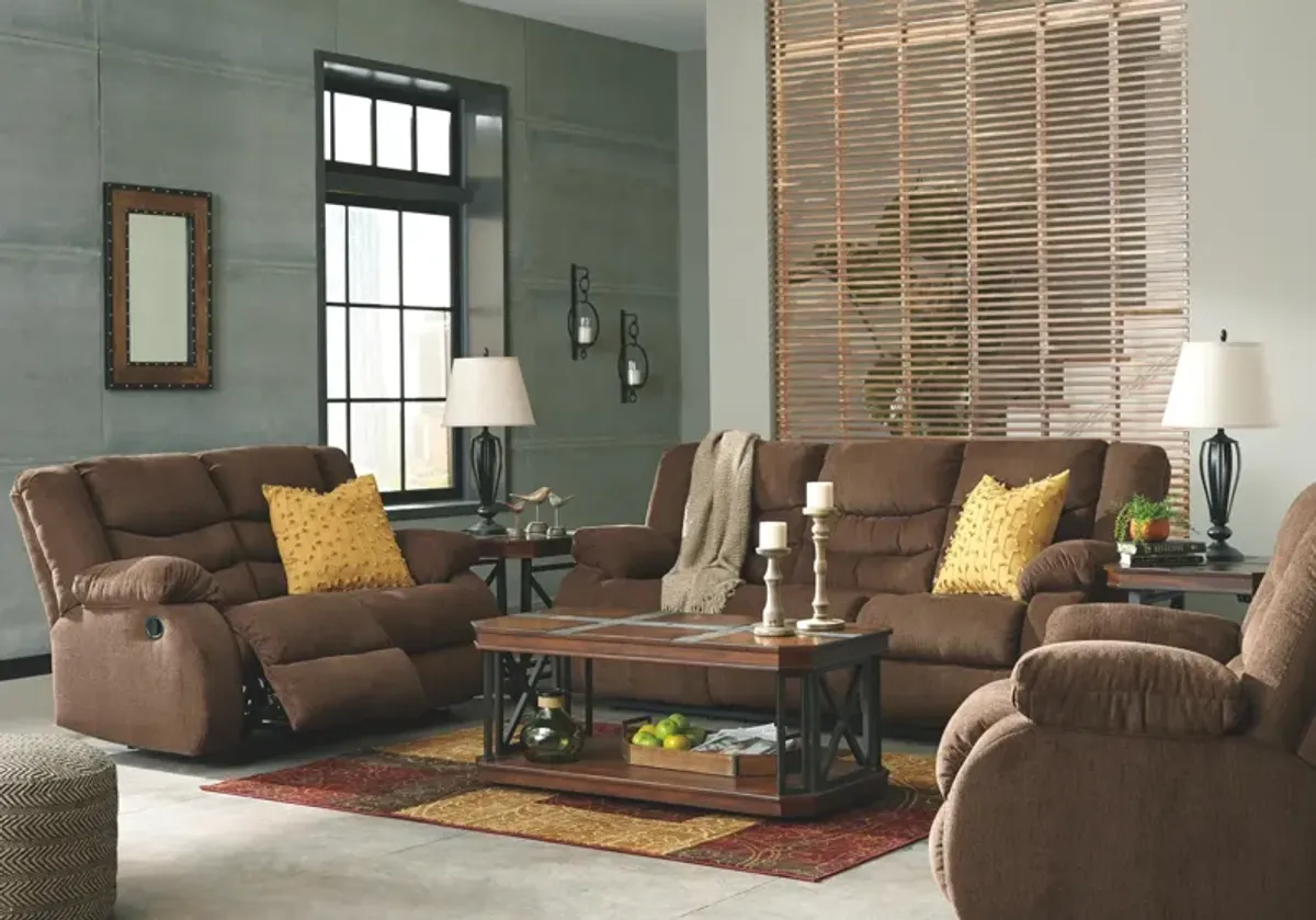 Ashley Tulen Chocolate Reclining Sofa