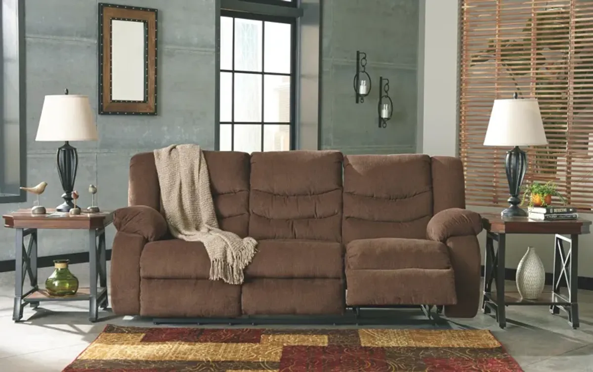 Ashley Tulen Chocolate Reclining Sofa