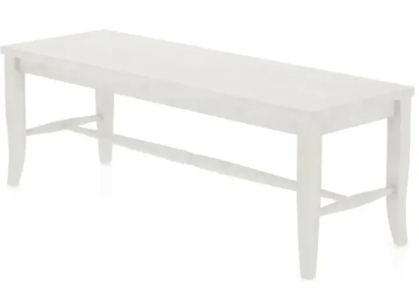 Canadel Champlain 18 Inch Wood Bench in Cloud White Finish