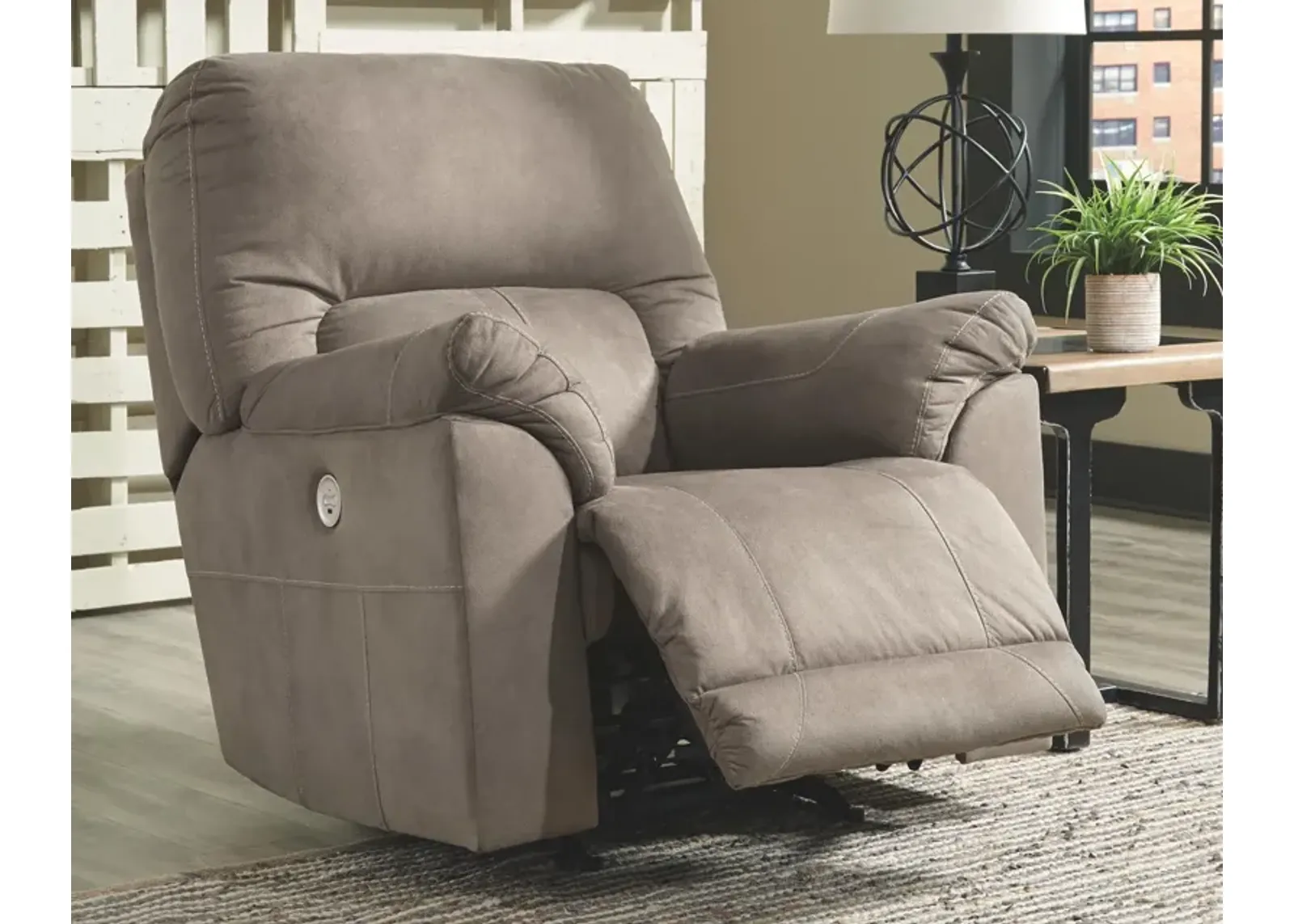 Ashley Cavalcade Power Recliner Slate Benchcraft