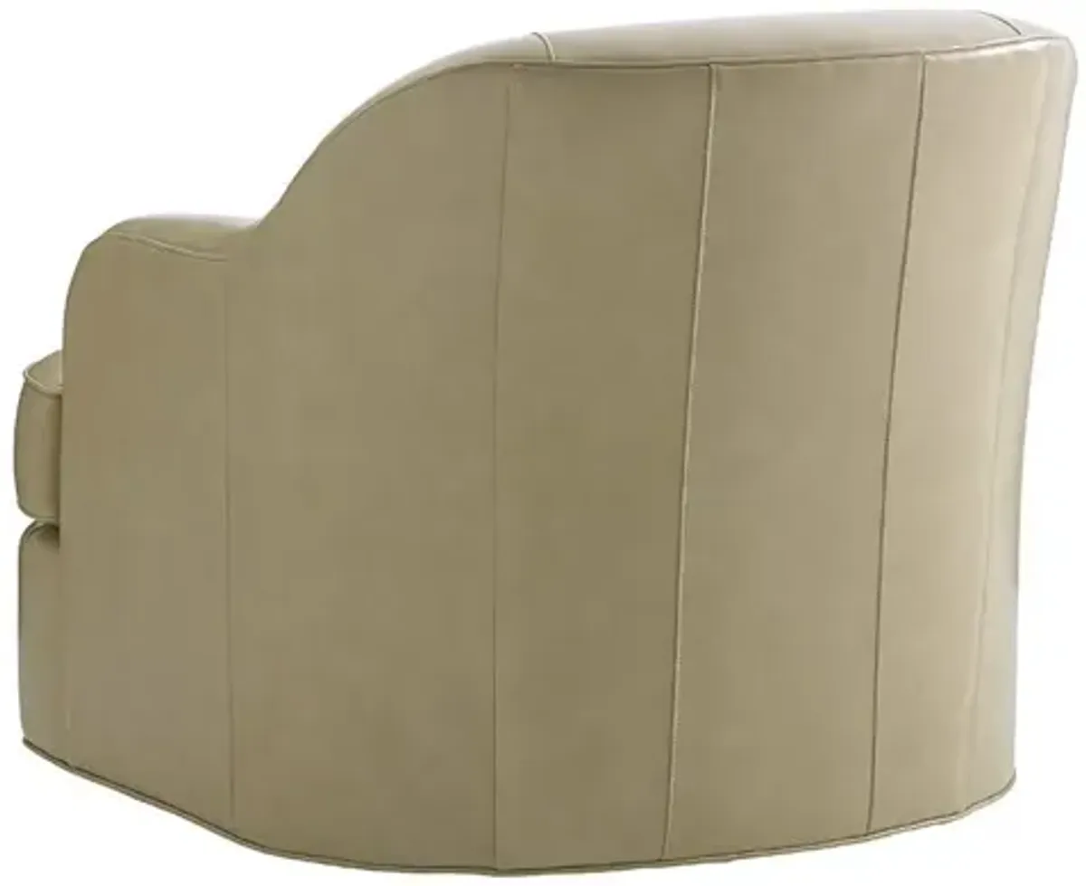 Laurel Canyon by Lexington Alta Vista Leather Swivel Chair