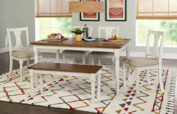 Powell Willow 6-Piece Brown Dining Set