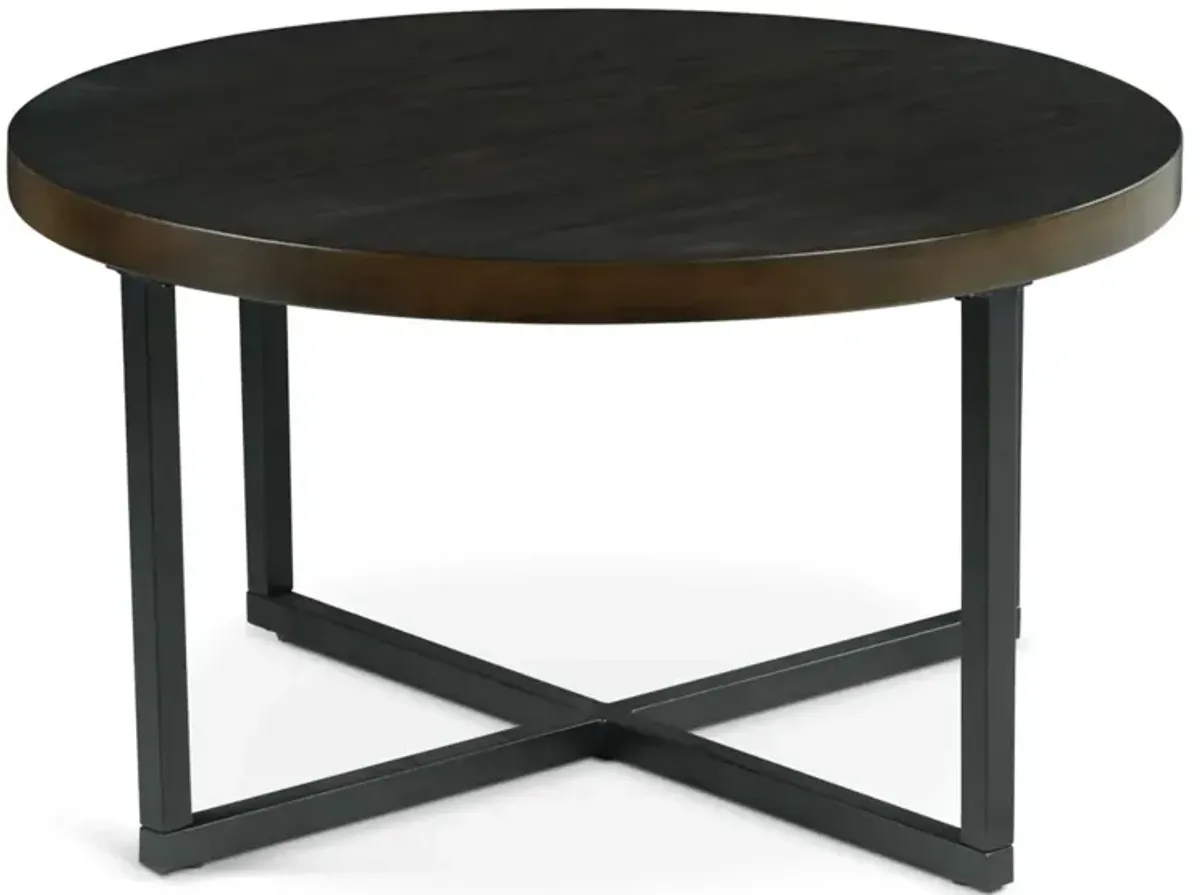 Steve Silver Yukon Walnut Coffee Table with Stools