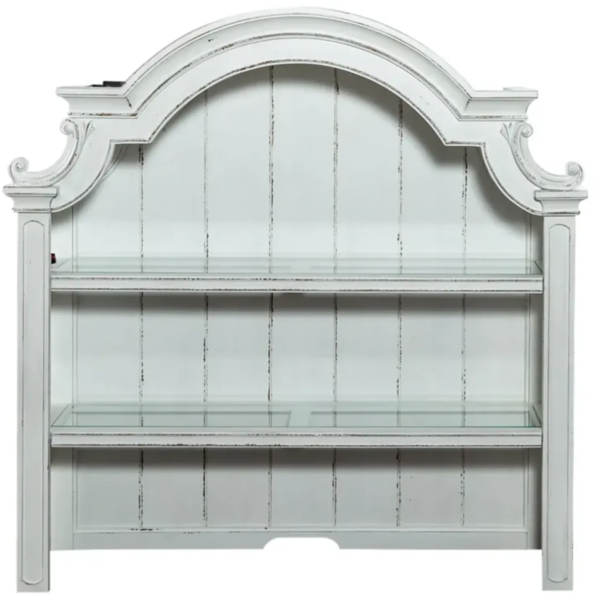 Liberty Furniture Magnolia Manor Antique White Credenza Hutch