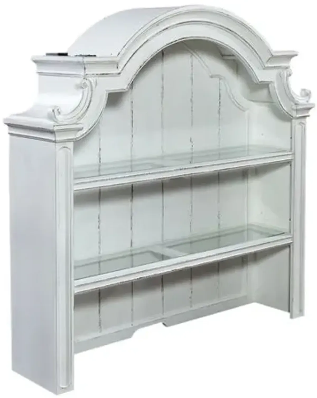 Liberty Furniture Magnolia Manor Antique White Credenza Hutch