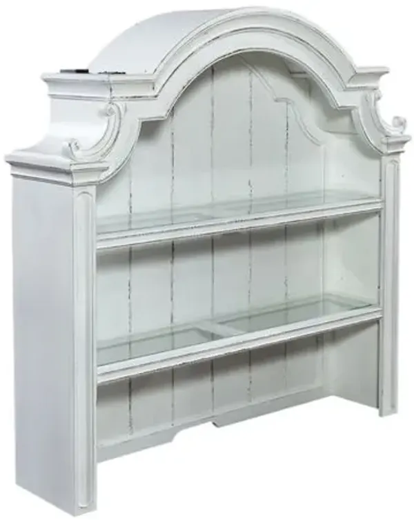 Liberty Furniture Magnolia Manor Antique White Credenza Hutch