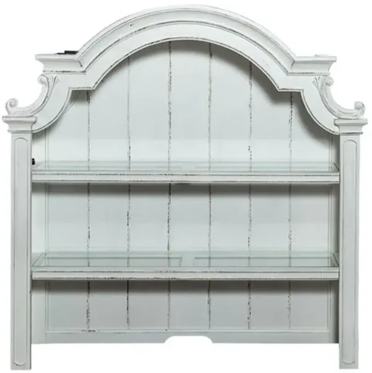 Liberty Furniture Magnolia Manor Antique White Credenza Hutch