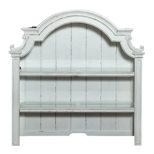 MAGNOLIA MANOR CREDENZA HUTCH - ANTIQUE WHITE