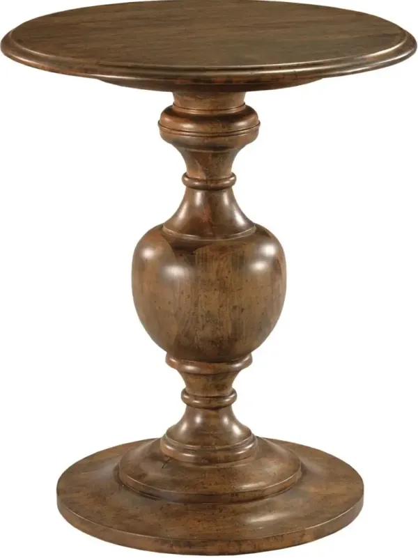 Kincaid Ansley Barden Round Cinnamon End Table