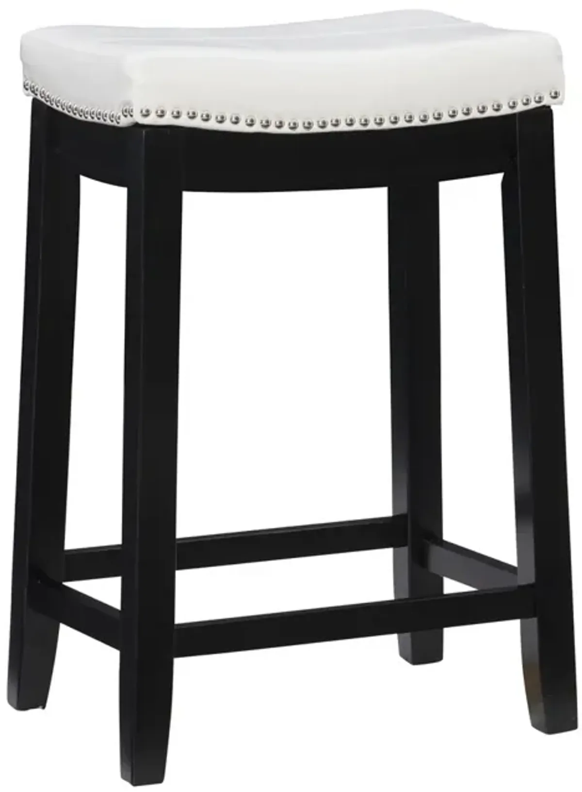 Linon Claridge White Counter Stool