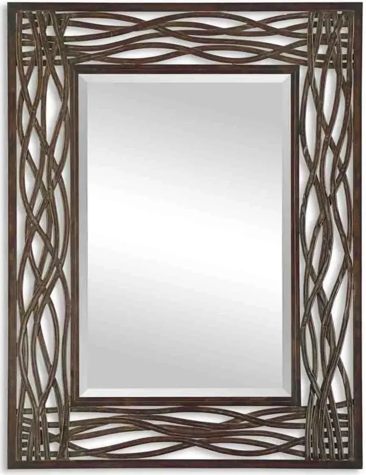 Uttermost Dorigrass Mocha Brown Metal Mirror