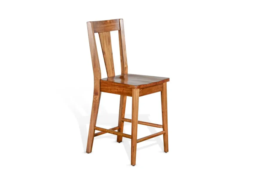 AMERICAN MODERN CINNAMON T-BACK BARSTOOL