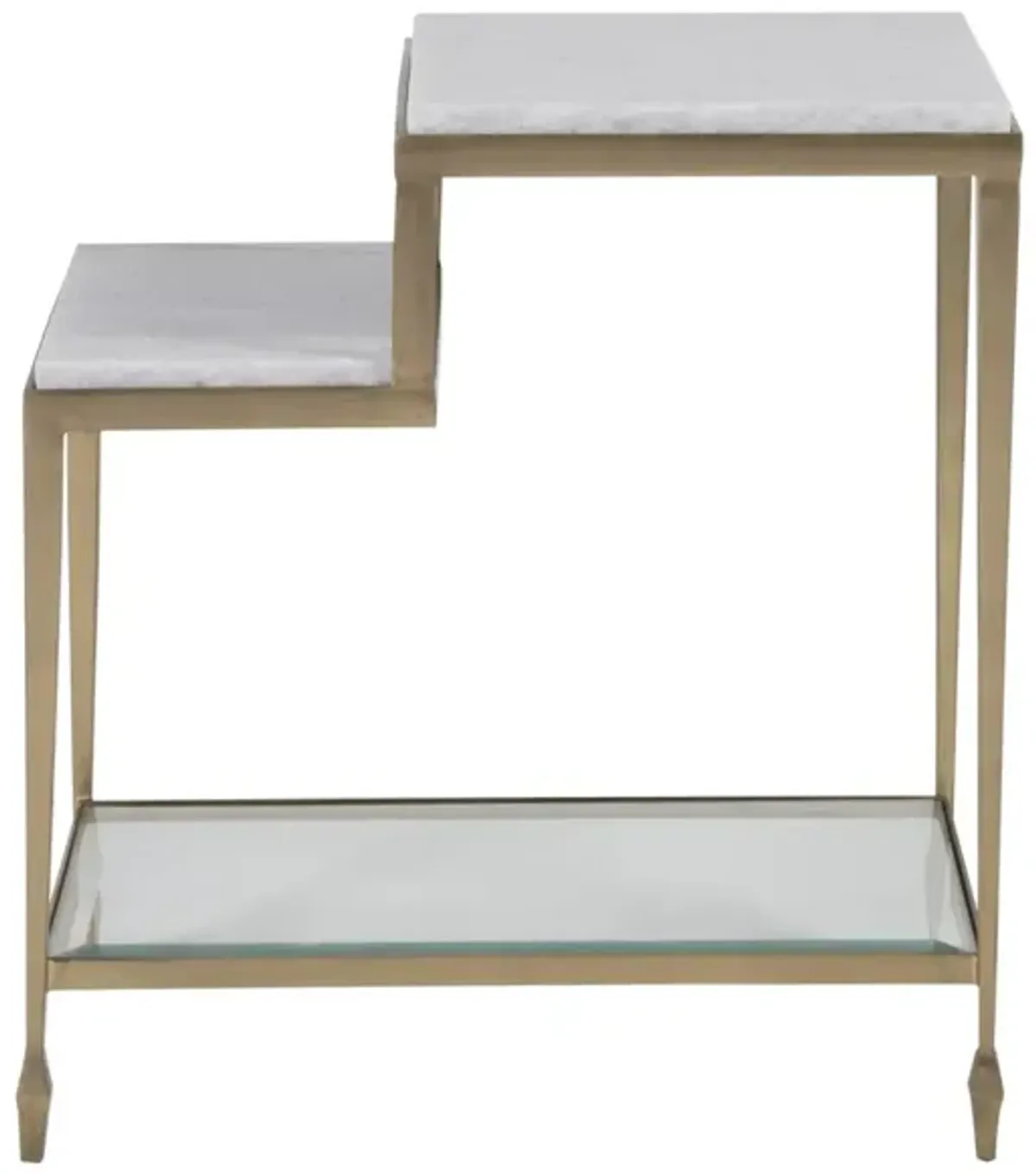 Artistica Home by Lexington Signature Designs Sashay Gold Rectangular End Table