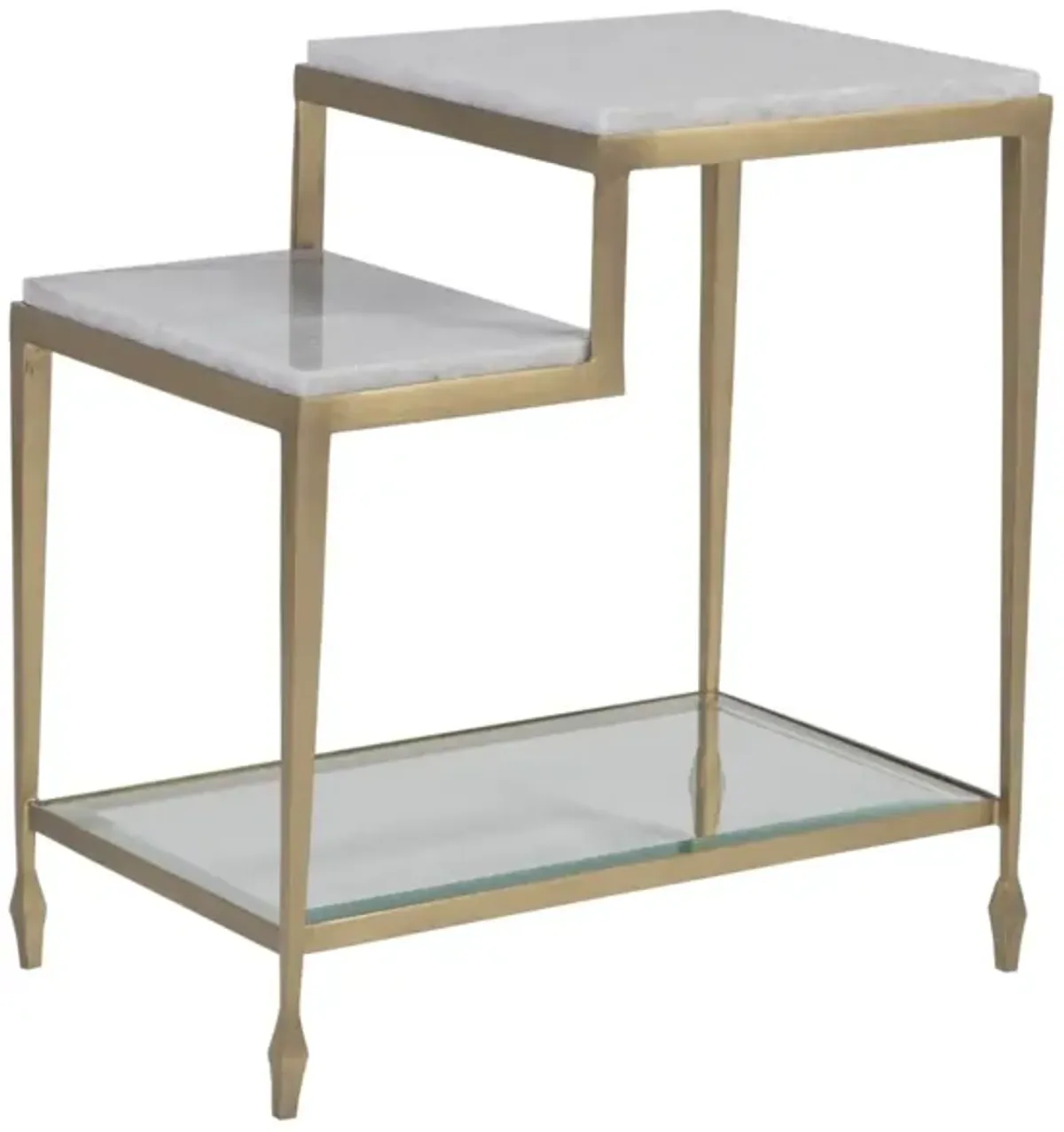 Artistica Home by Lexington Signature Designs Sashay Gold Rectangular End Table