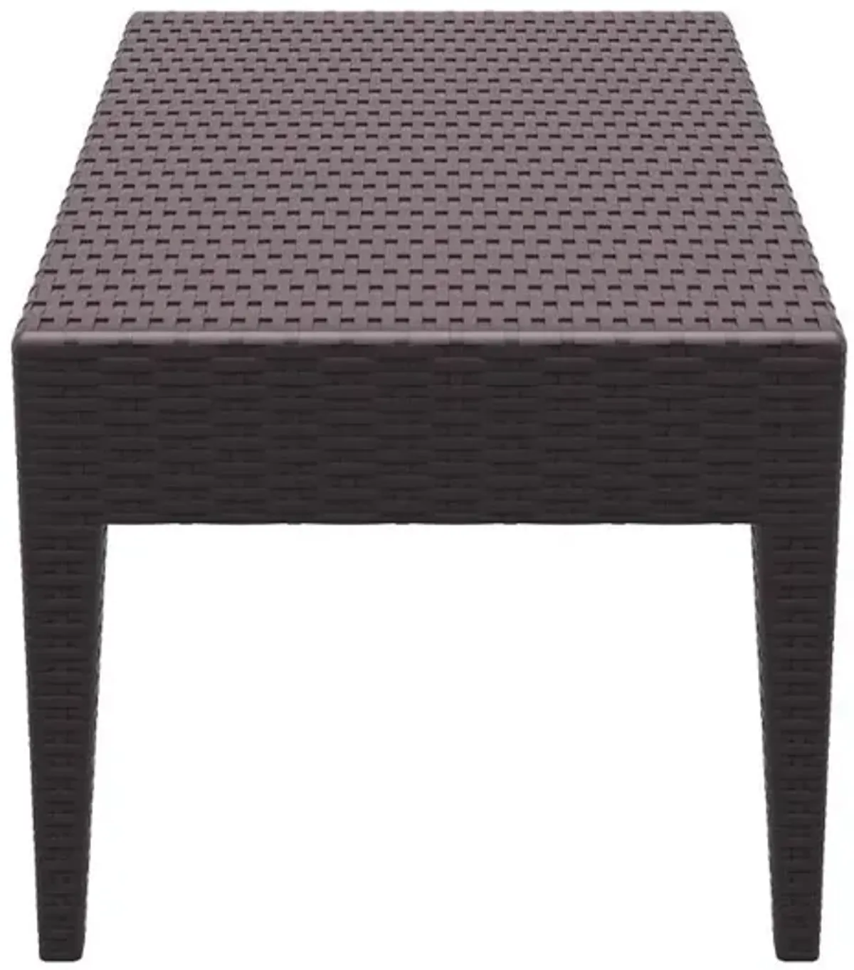 Compamia Miami Rectangle Resin Coffee Table Brown