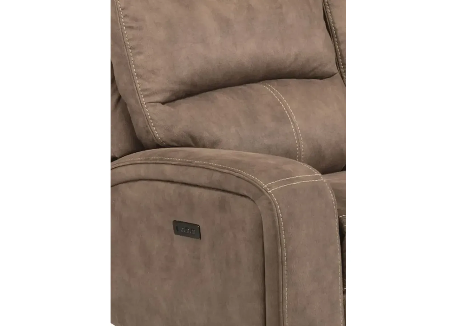 Flexsteel Nirvana Saddle Power Reclining Loveseat with Power Headrests