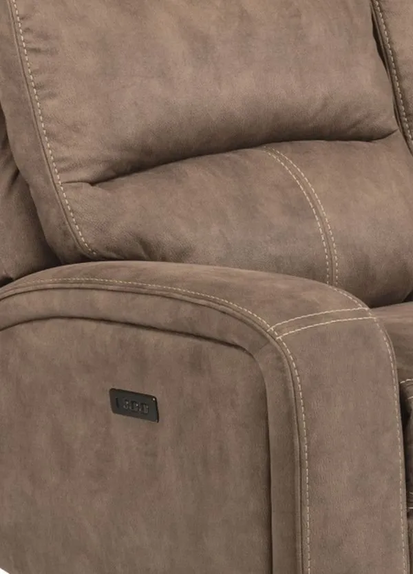 NIRVANA SADDLE POWER RECLINING LOVESEAT WITH POWER HEADRESTS