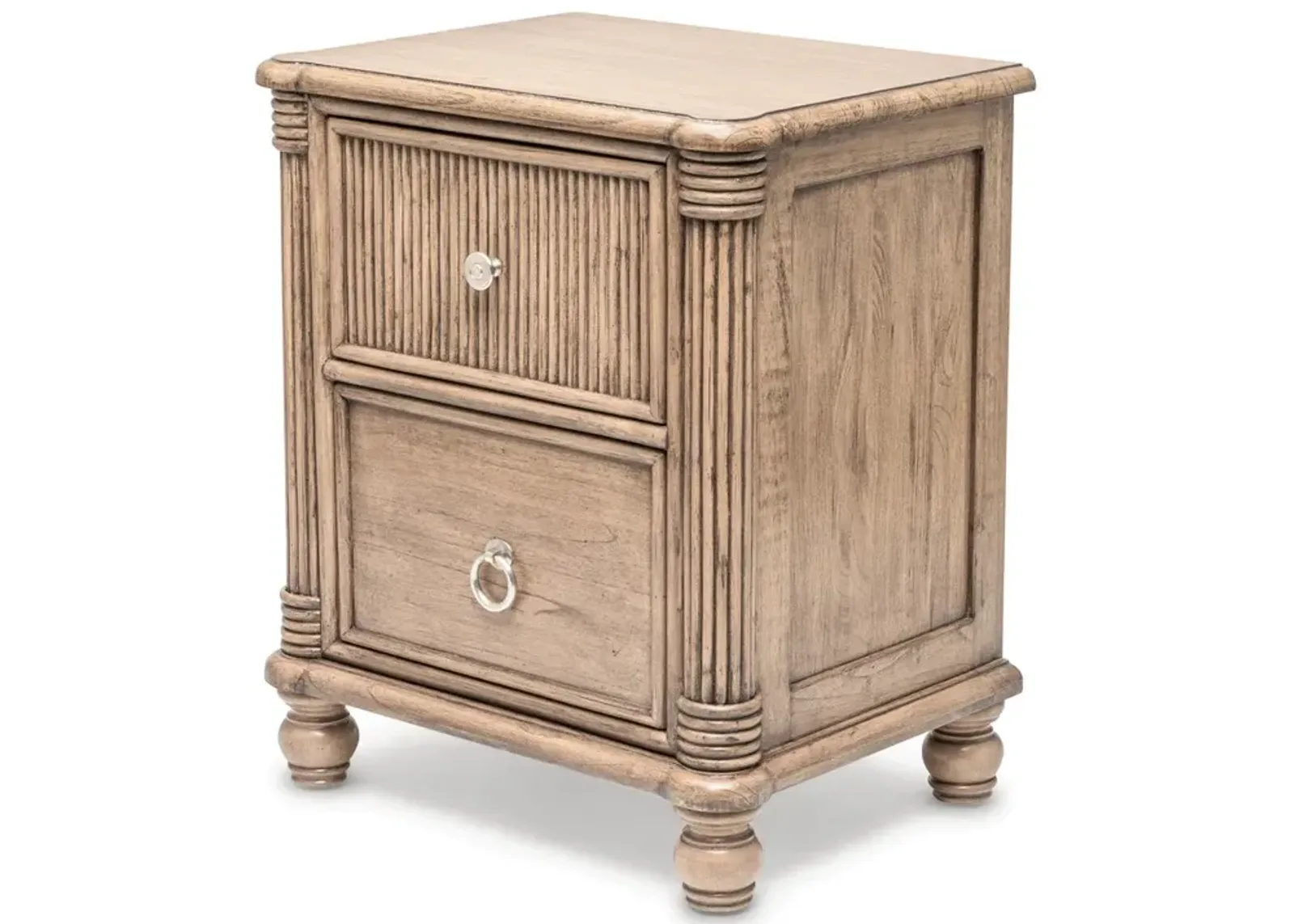 Seawinds Malibu 2-Drawer Electrified Wood Frappe Nightstand