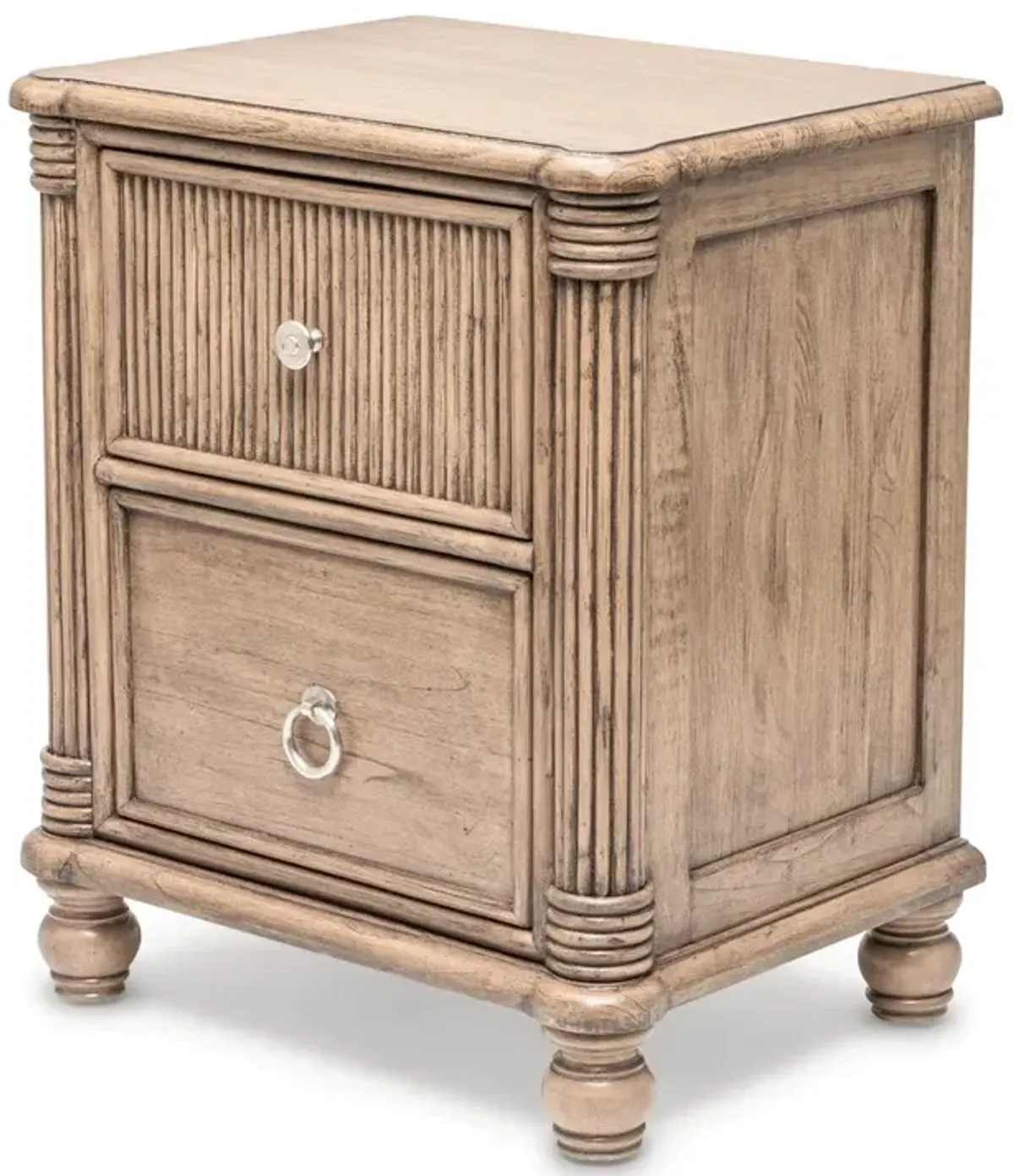 Seawinds Malibu 2-Drawer Electrified Wood Frappe Nightstand