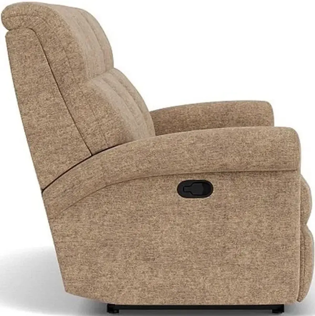 Flexsteel Davis Beige/Tan Pewter Reclining Sofa