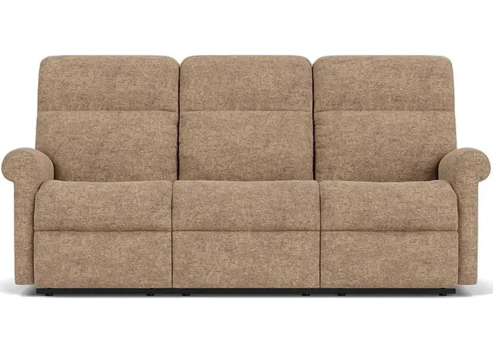 Flexsteel Davis Beige/Tan Pewter Reclining Sofa