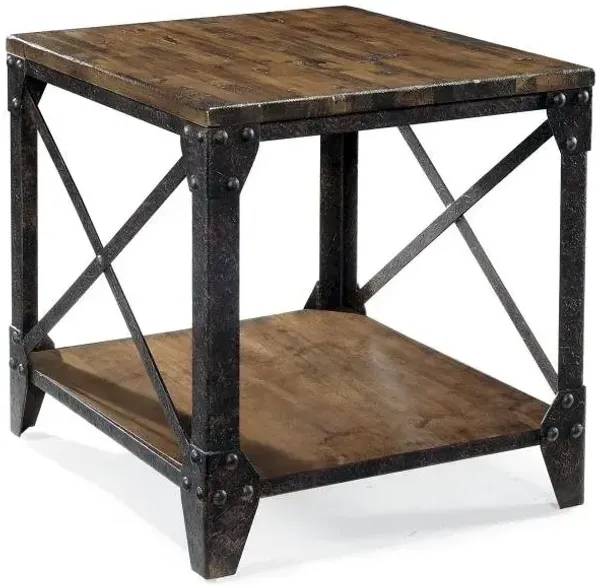 Magnussen Wood Rectangular End Table Pinebrook