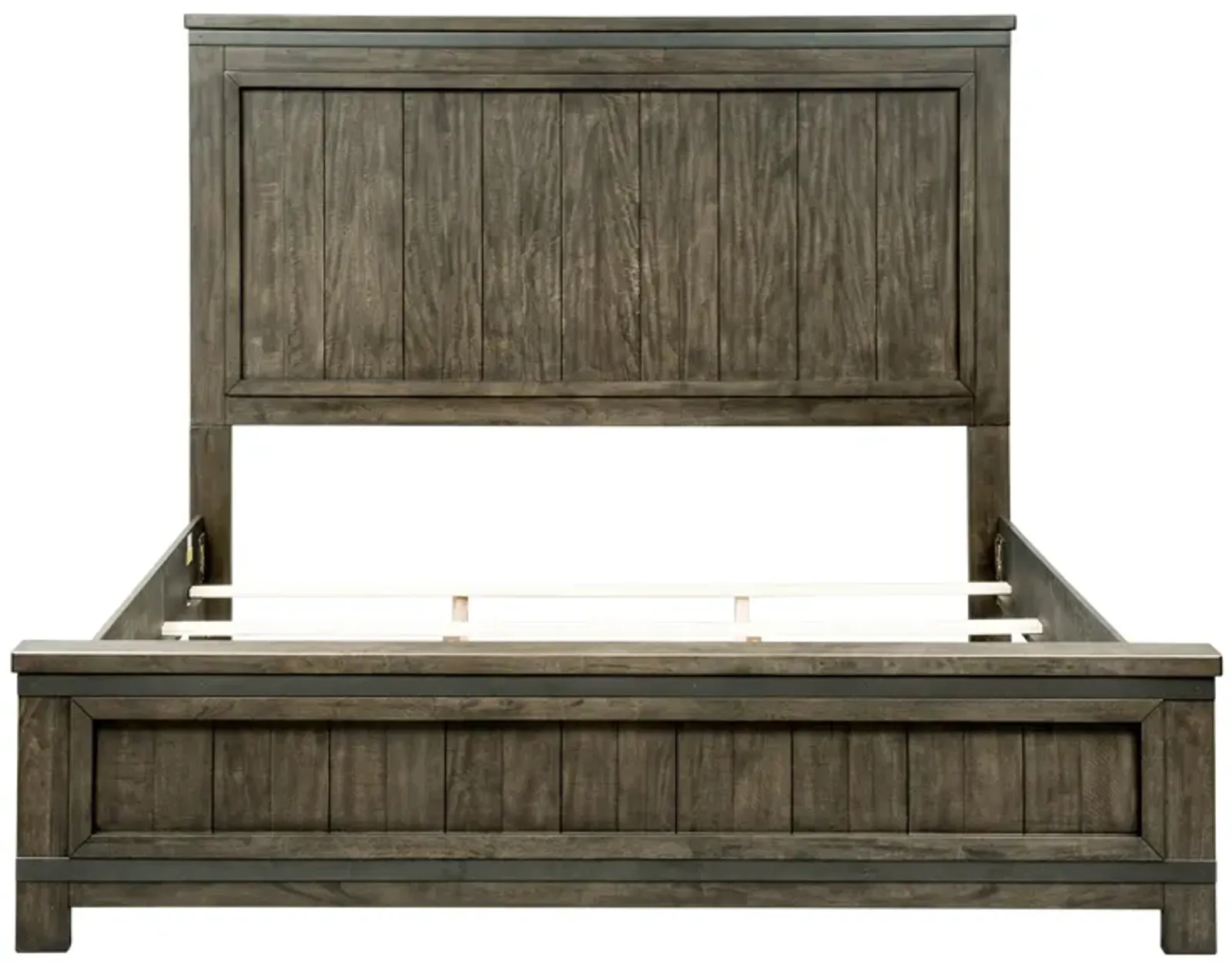 Liberty Furniture Complete California King Set Panel Bed, Dresser, Mirror, Chest & Nightstand Thornwood Hills