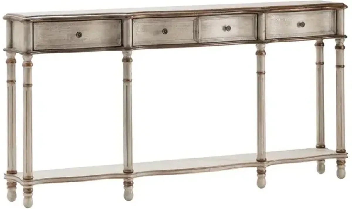 Crestview Victoria Brown Console Table