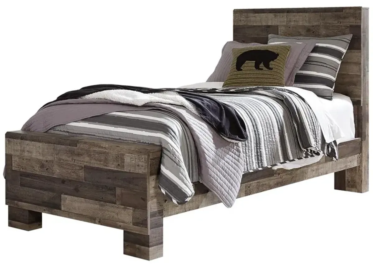 Ashley Derekson Twin Panel Bed Multi Gray Benchcraft