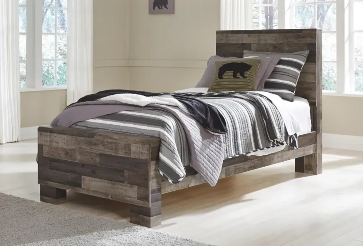 Ashley Derekson Twin Panel Bed Multi Gray Benchcraft