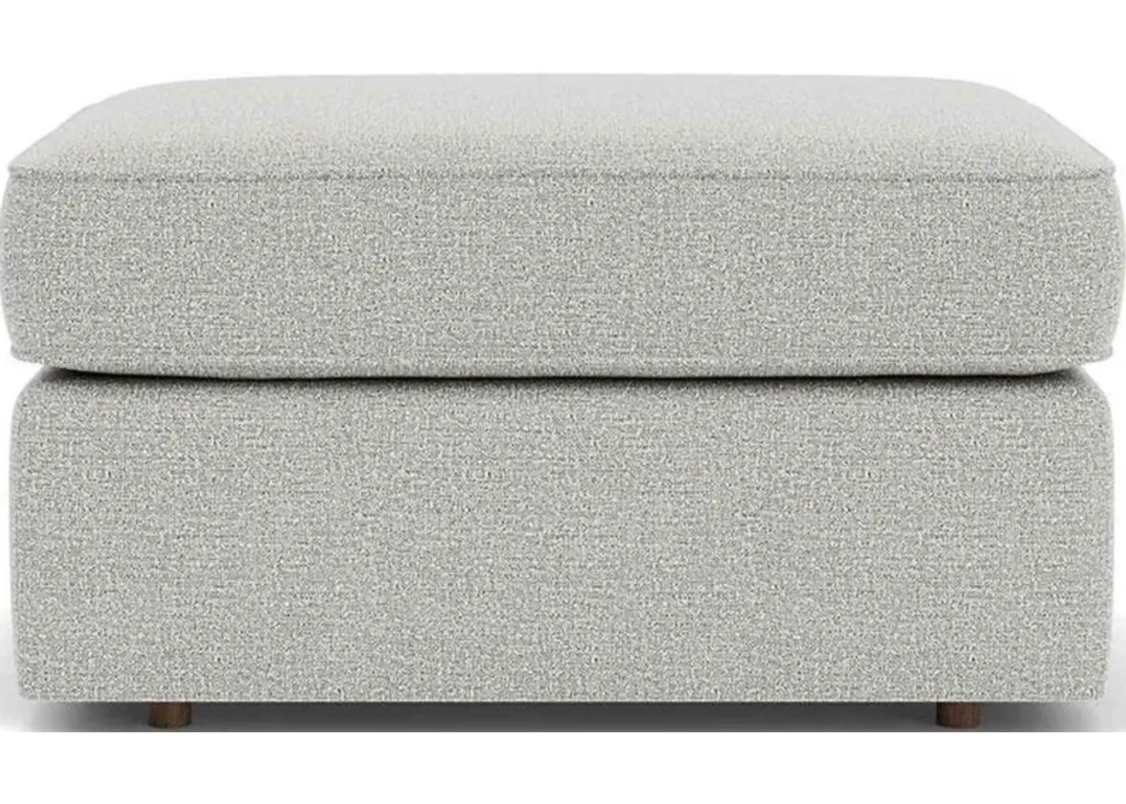 Flexsteel Vail Silver Glacier Ottoman