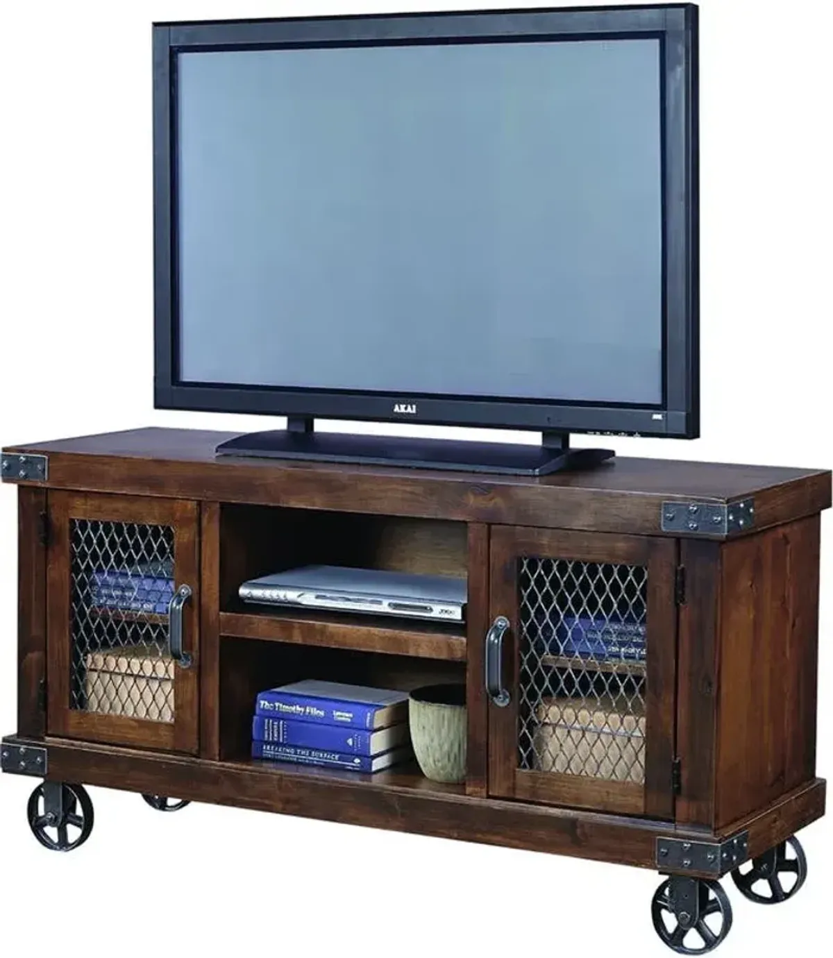 Aspenhome Industrial Tobacco 55 Inch TV Stand Console