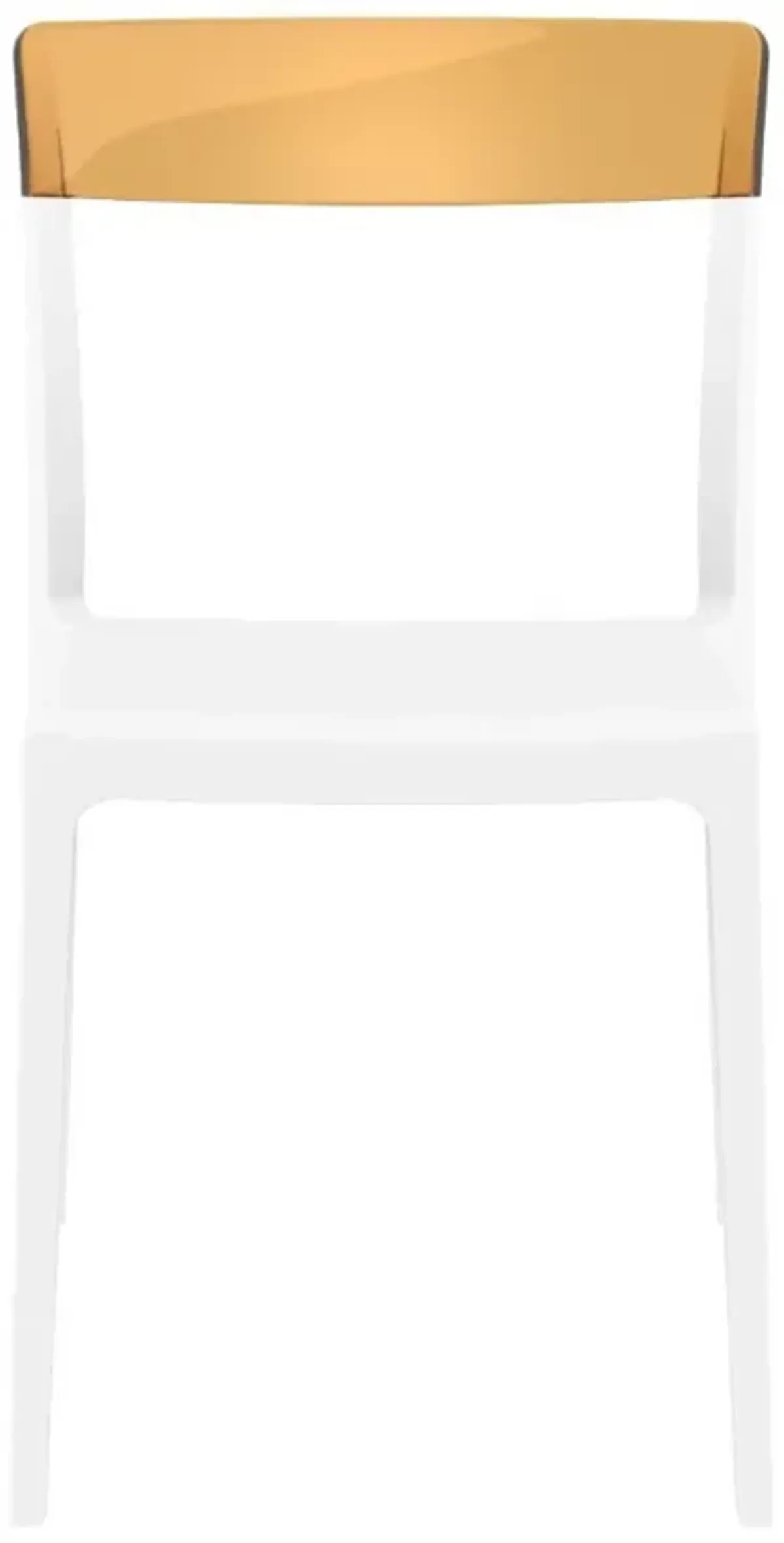 Compamia Flash Dining Chair White Transparent Amber