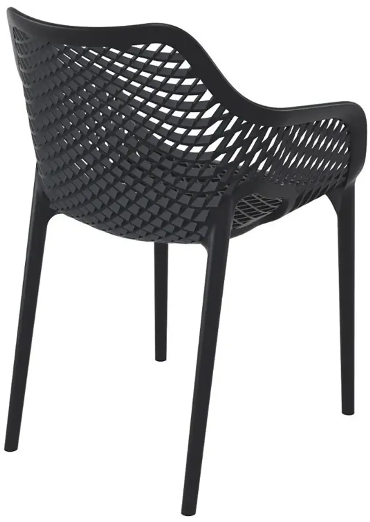 Compamia Air XL Outdoor Dining Arm Chair Black