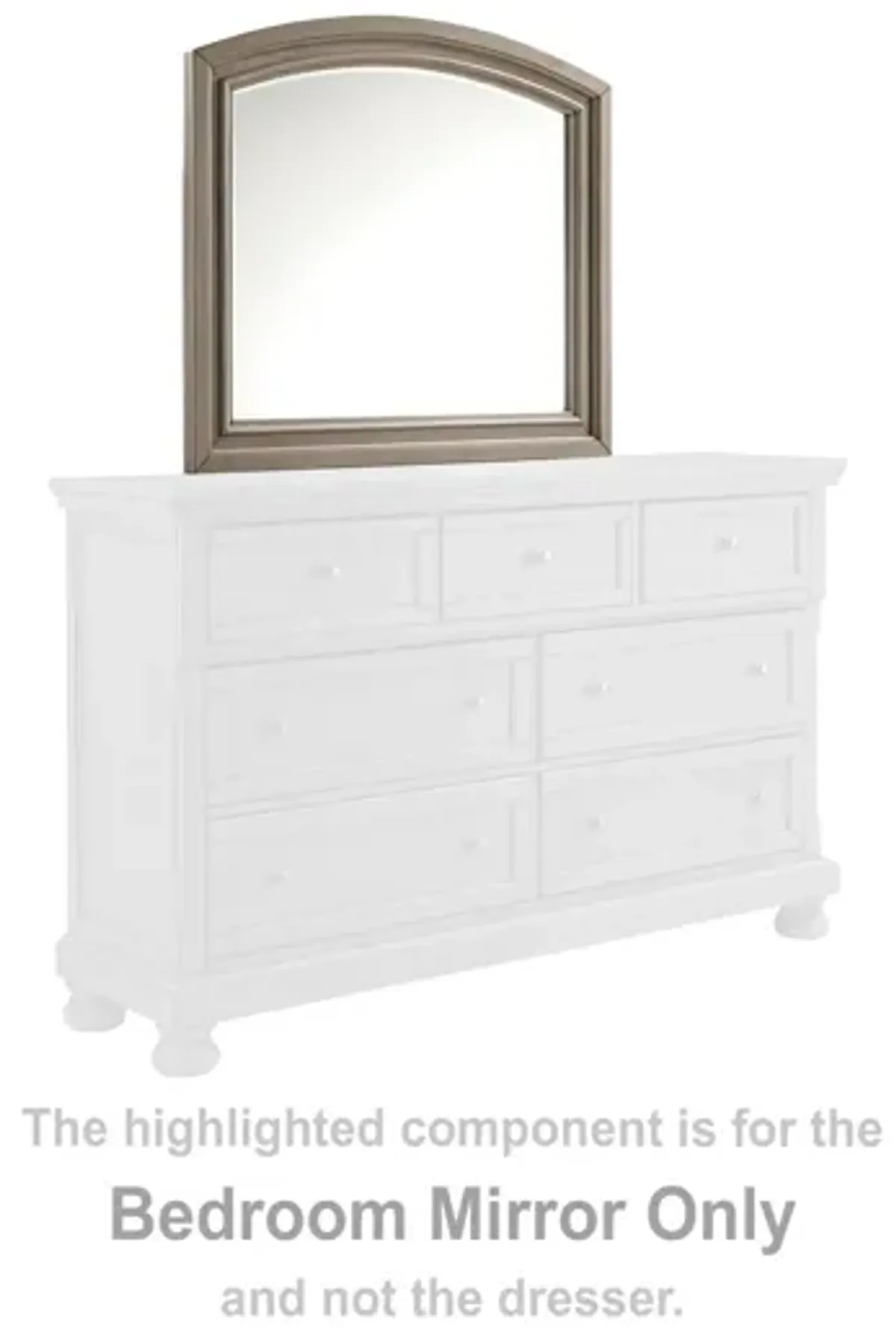 Ashley Lettner Bedroom Mirror Beveled Light Gray