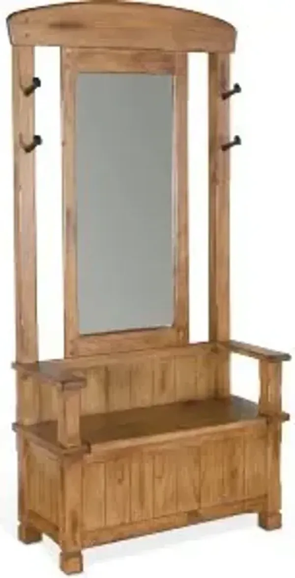 Sunny Designs Sedona Rustic Oak Hall Tree