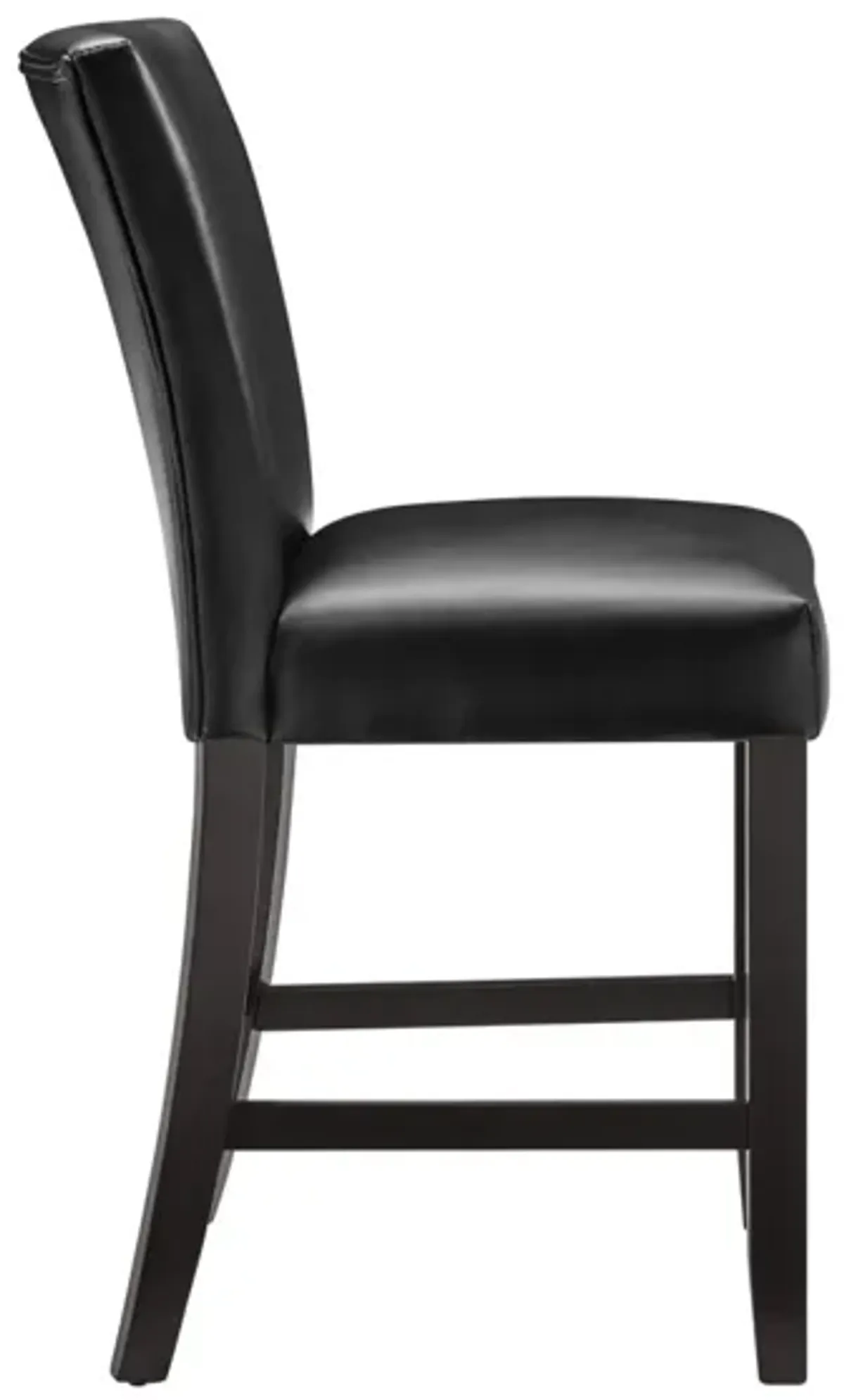 Steve Silver Carrara 24 Inch Counter-Height Stool Black Leatherette