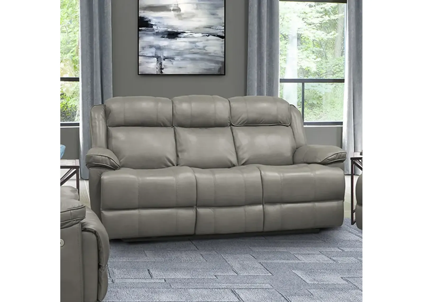 Parker House Eclipse Collection Power Reclining Sofa in Florence Heron Color