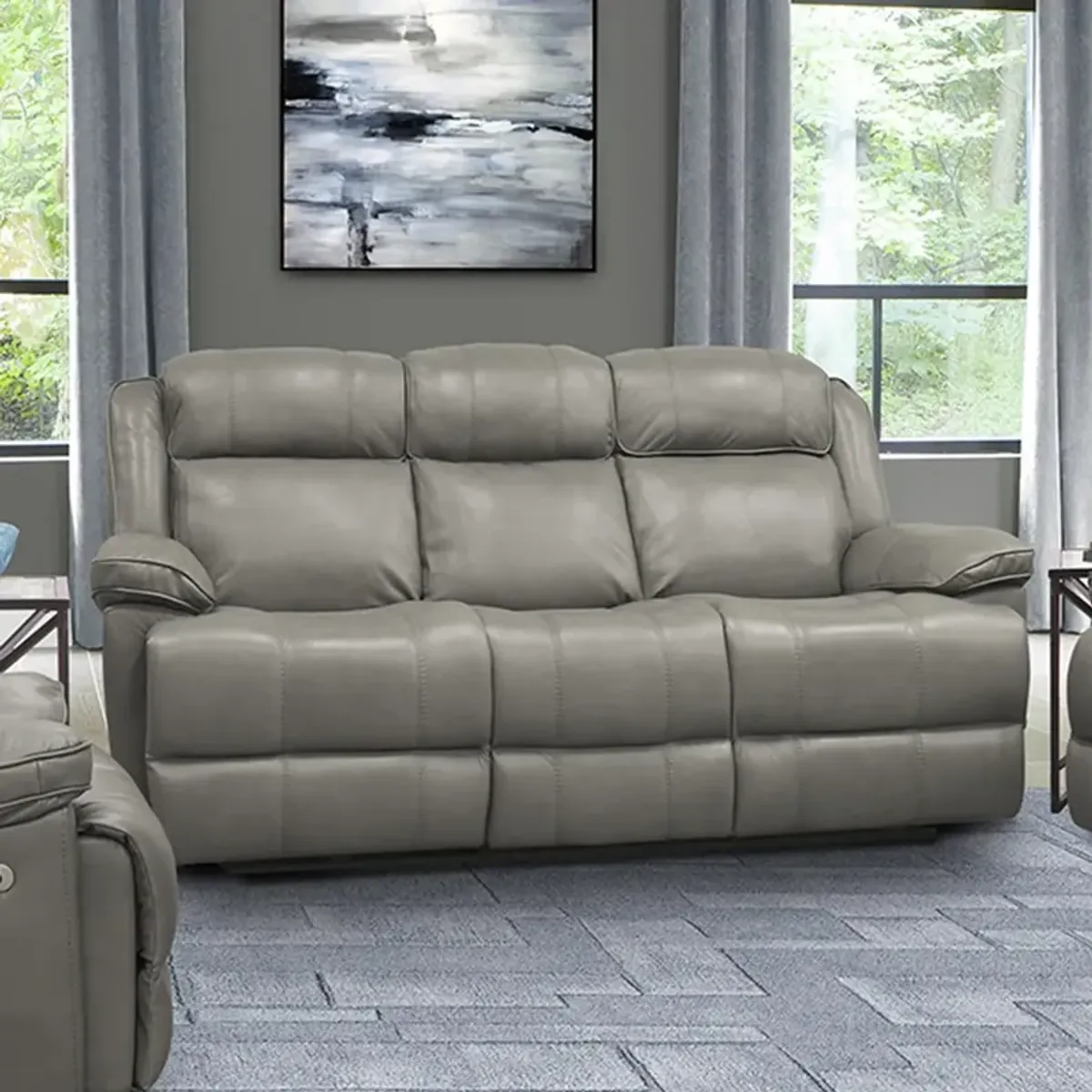 Parker House Eclipse Collection Power Reclining Sofa in Florence Heron Color