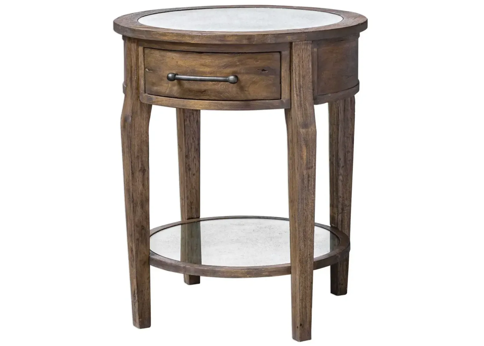 Uttermost Raelynn Weathered Pecan Lamp Table