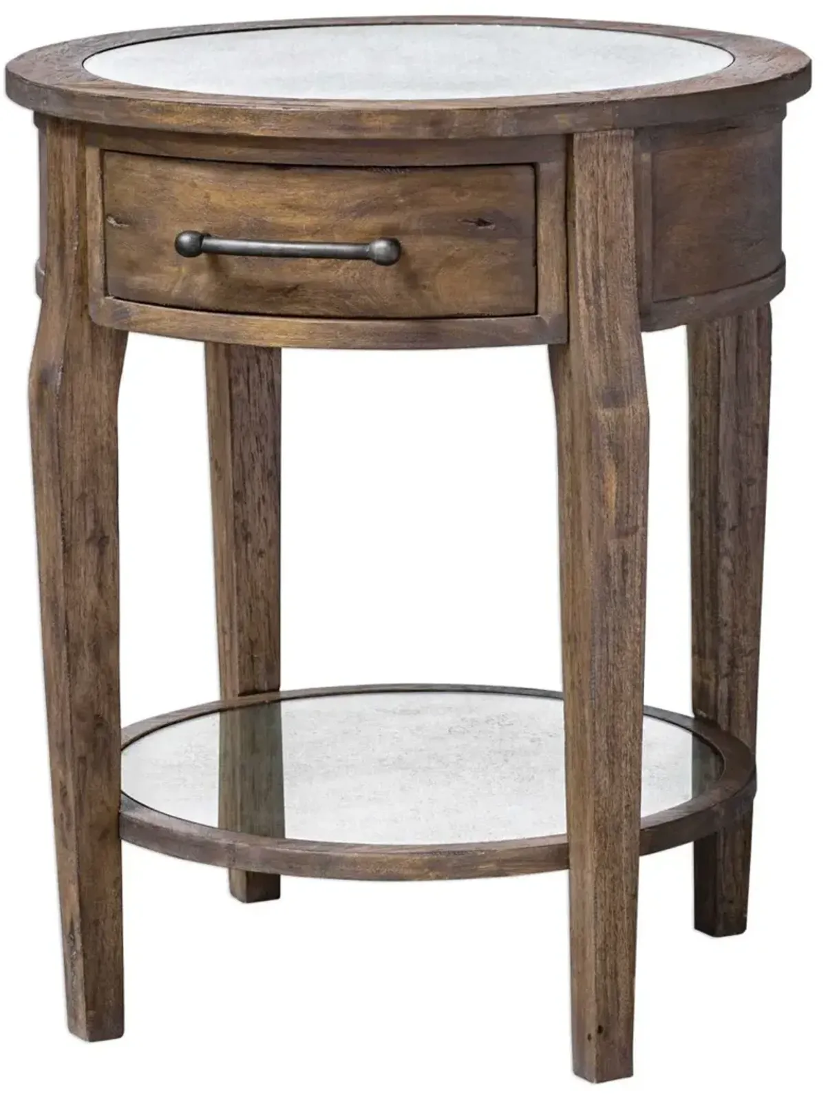 Uttermost Raelynn Weathered Pecan Lamp Table