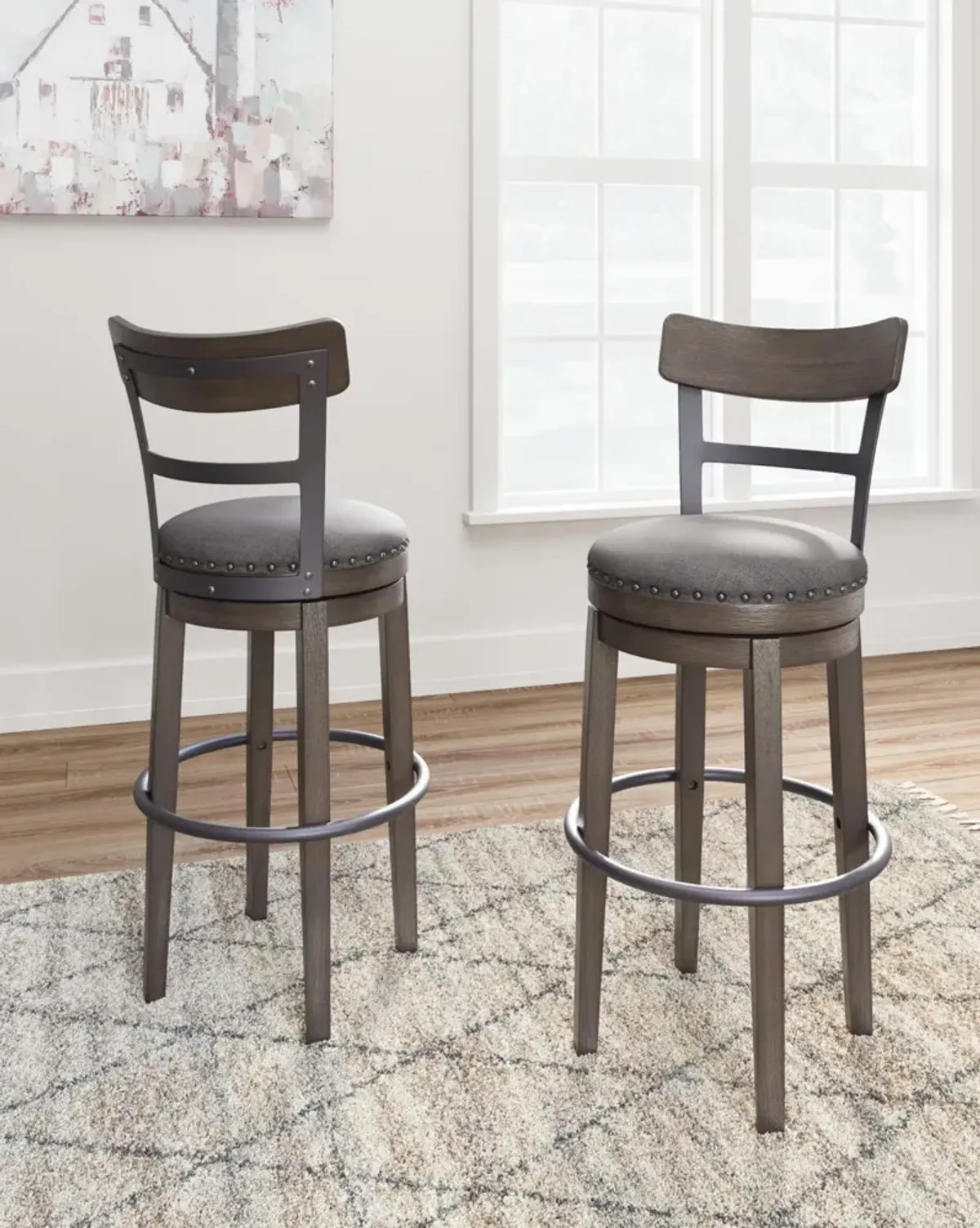 Ashley Caitbrook Gray Bar Stool