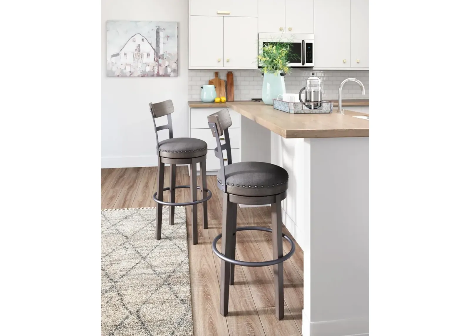 Ashley Caitbrook Gray Bar Stool