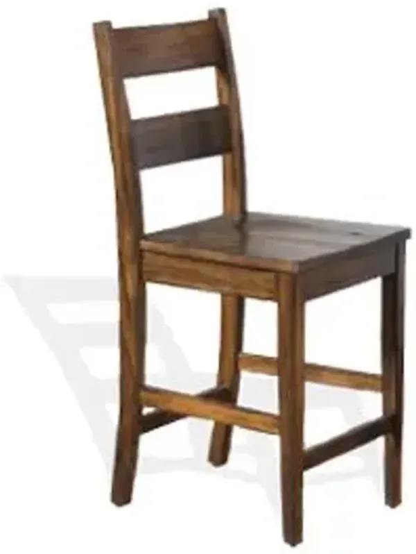 Sunny Designs Tuscany Vintage Mocha Ladderback Barstool
