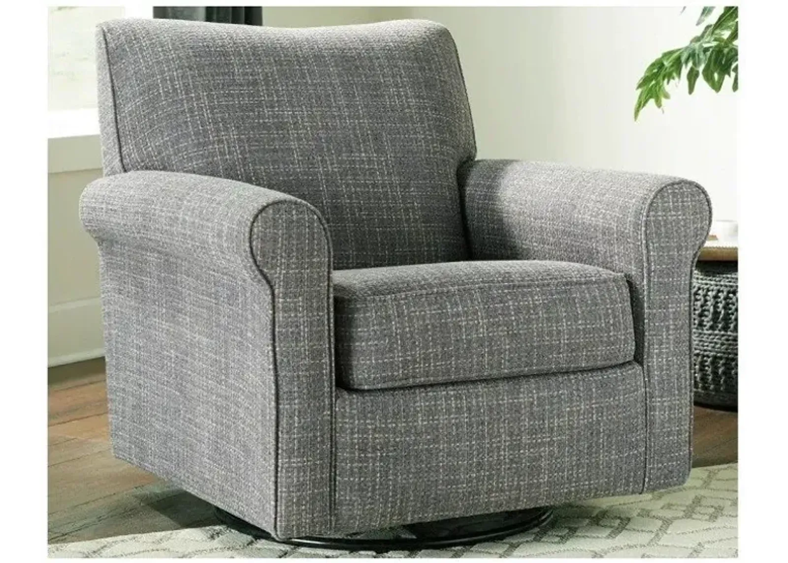 Ashley Renley Ash Swivel Glider Accent Chair