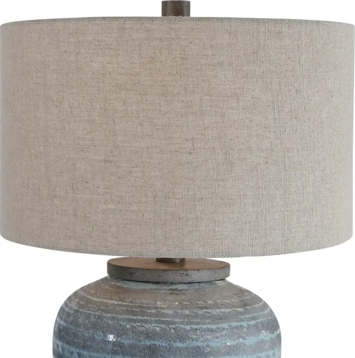 Uttermost Pelia Light Aqua Table Lamp