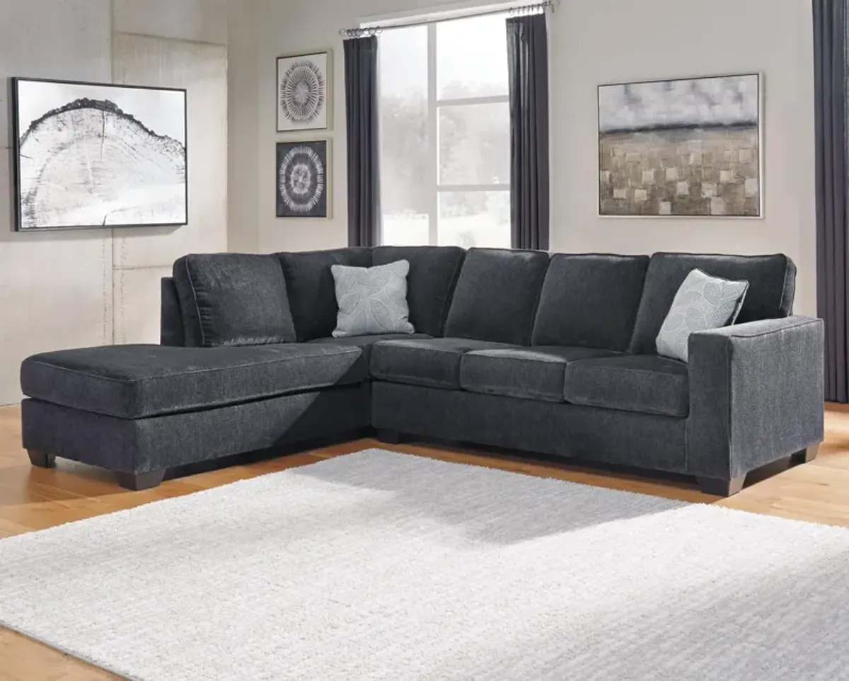 Ashley Altari 2-Piece Sectional with Chaise Left-Arm Facing Slate