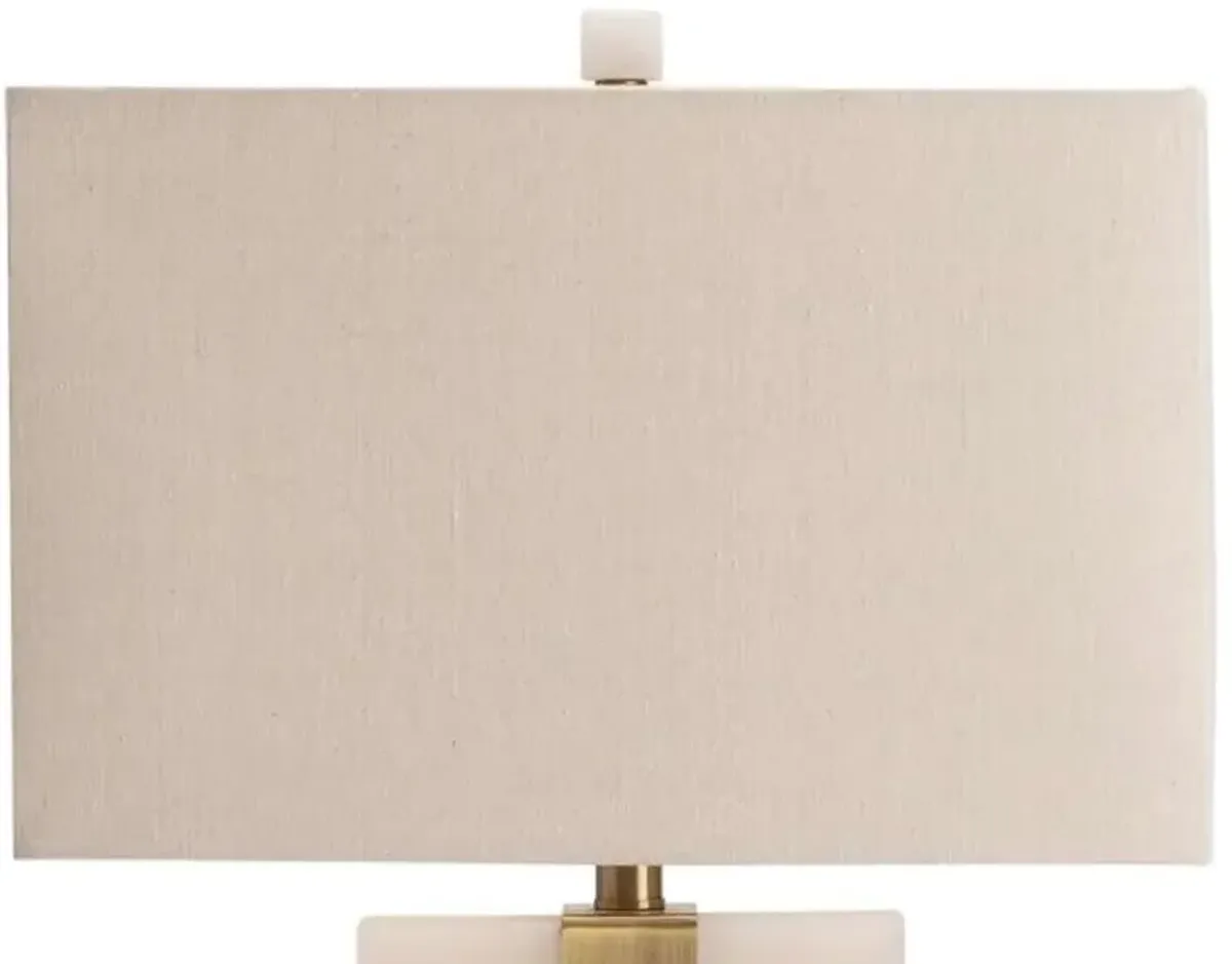 Crestview Steart Alabaster Table Lamp